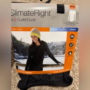 NWT Cuddl Duds Stretch Fleece Long Sleeve Crew